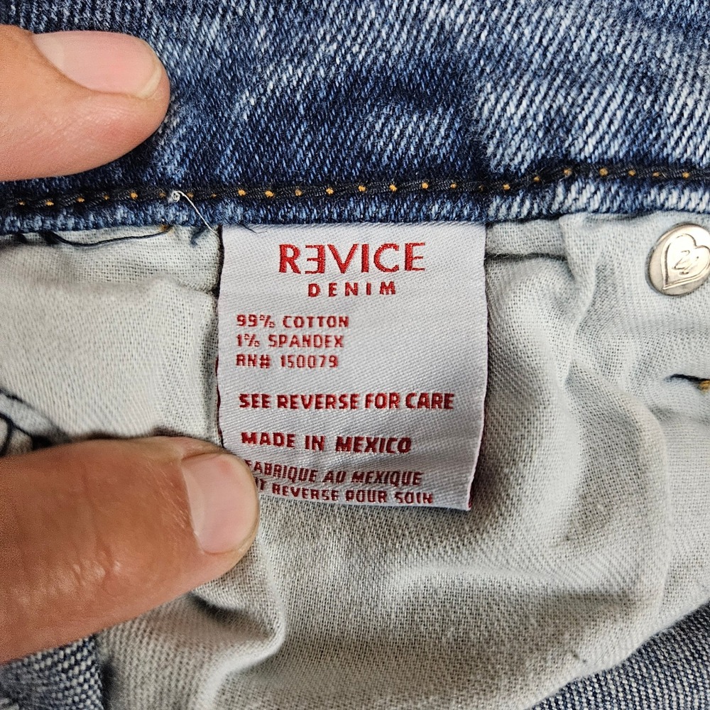 Revice Denim Jeans Women's‎ Size 25 Star Embellished Light Wash High Rise - Picture 6 of 9